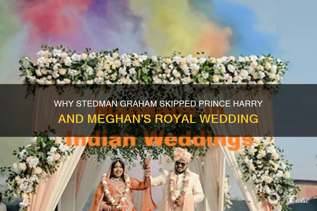 why didnt stedman go to prince harry wedding
