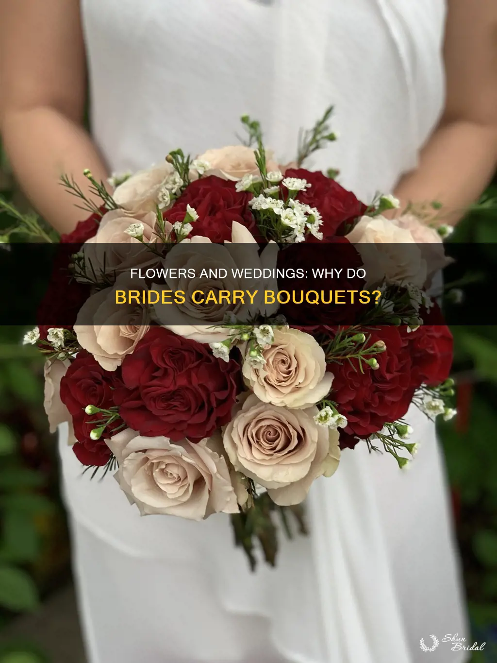 why do brides and bridesmaids carry flowers