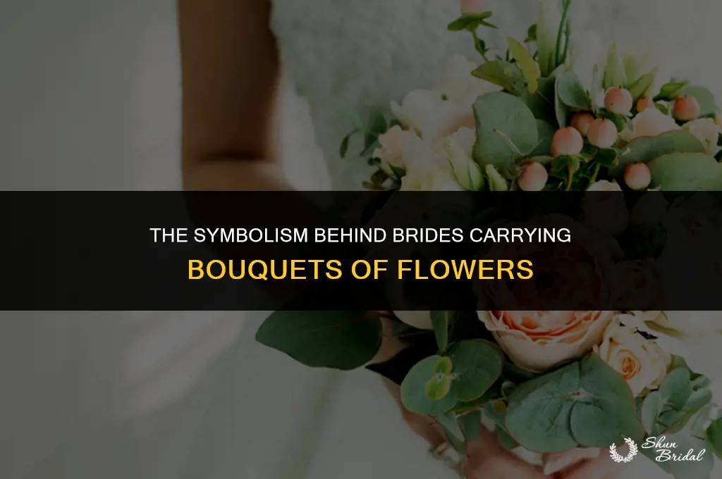 why do brides carry a bouquet of flowers