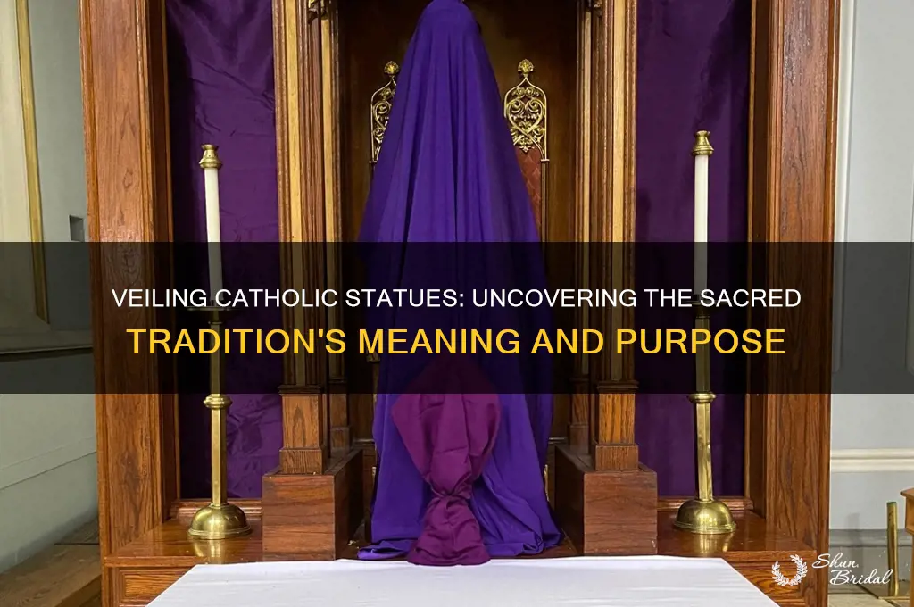why do catholics veil statues