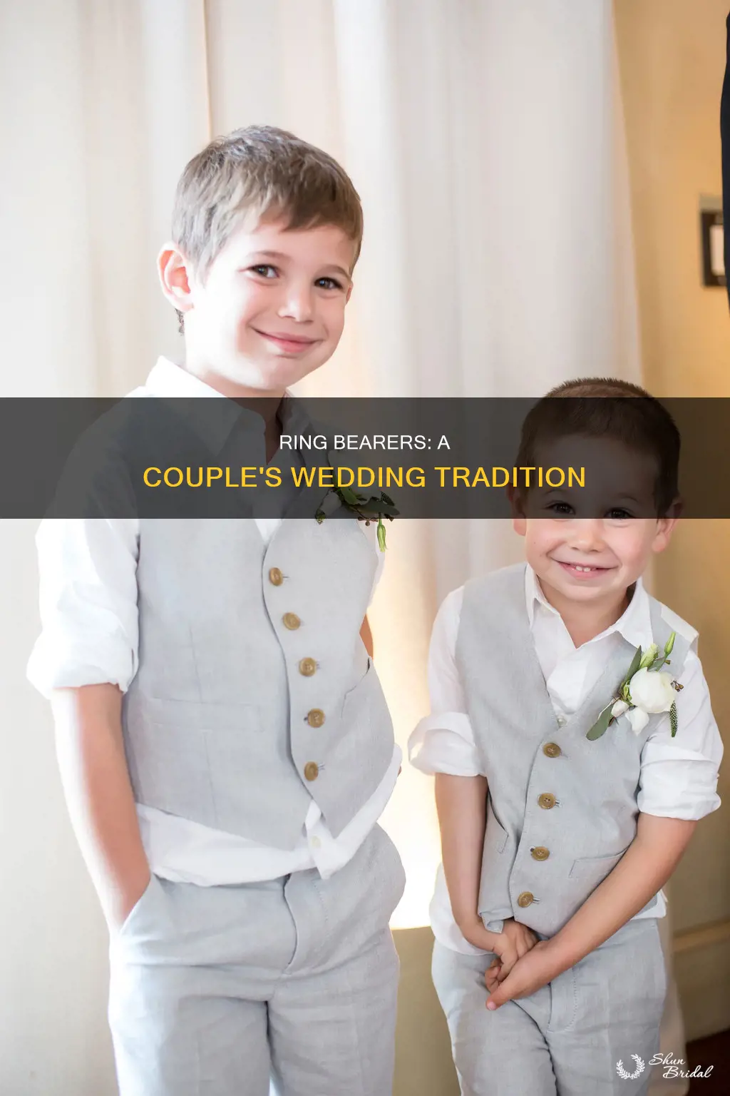 why do couples have a ring bearer