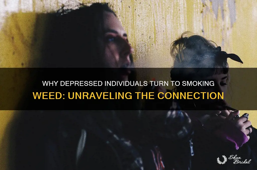why do depressed people smoke wed