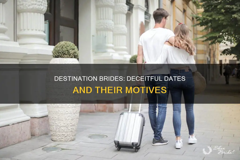 why do destination brides lie about their wedding date