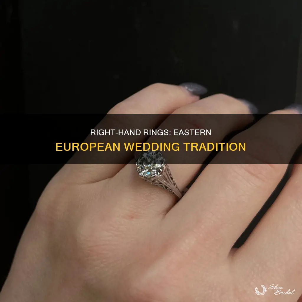 why do eastern europeans where wedding ring on right hand