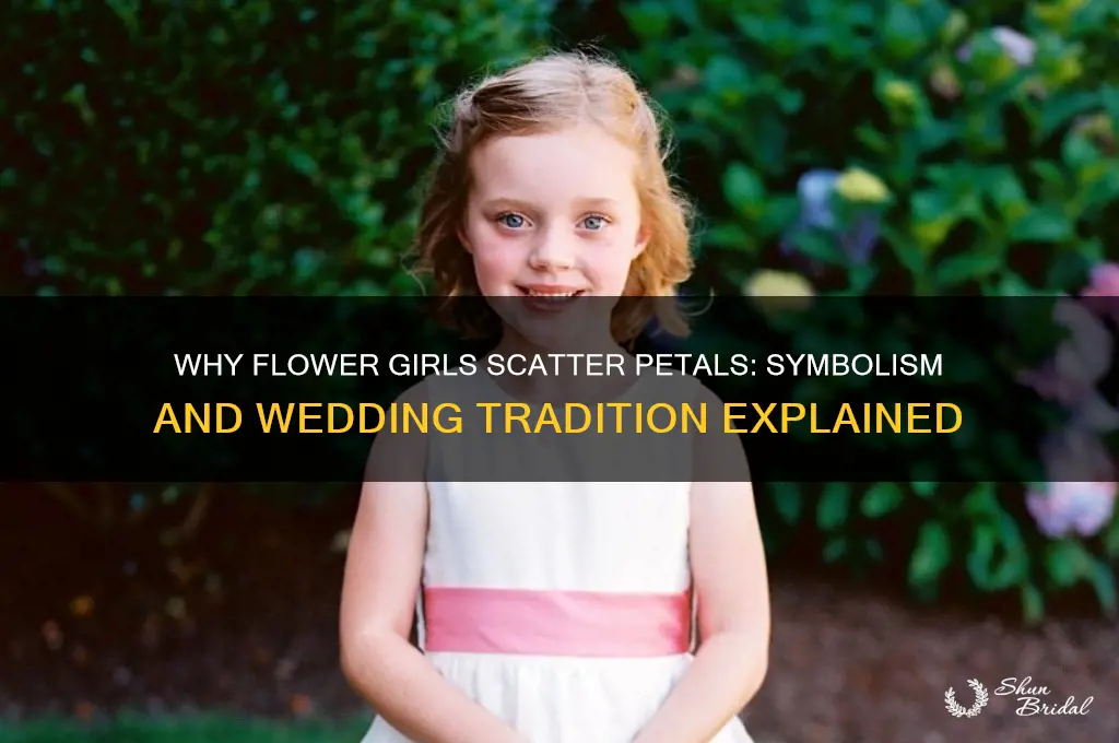 why do flower girls drop petals