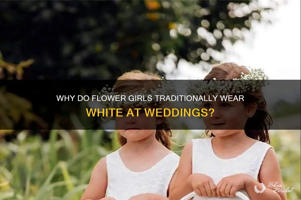 why do flower girls wear white