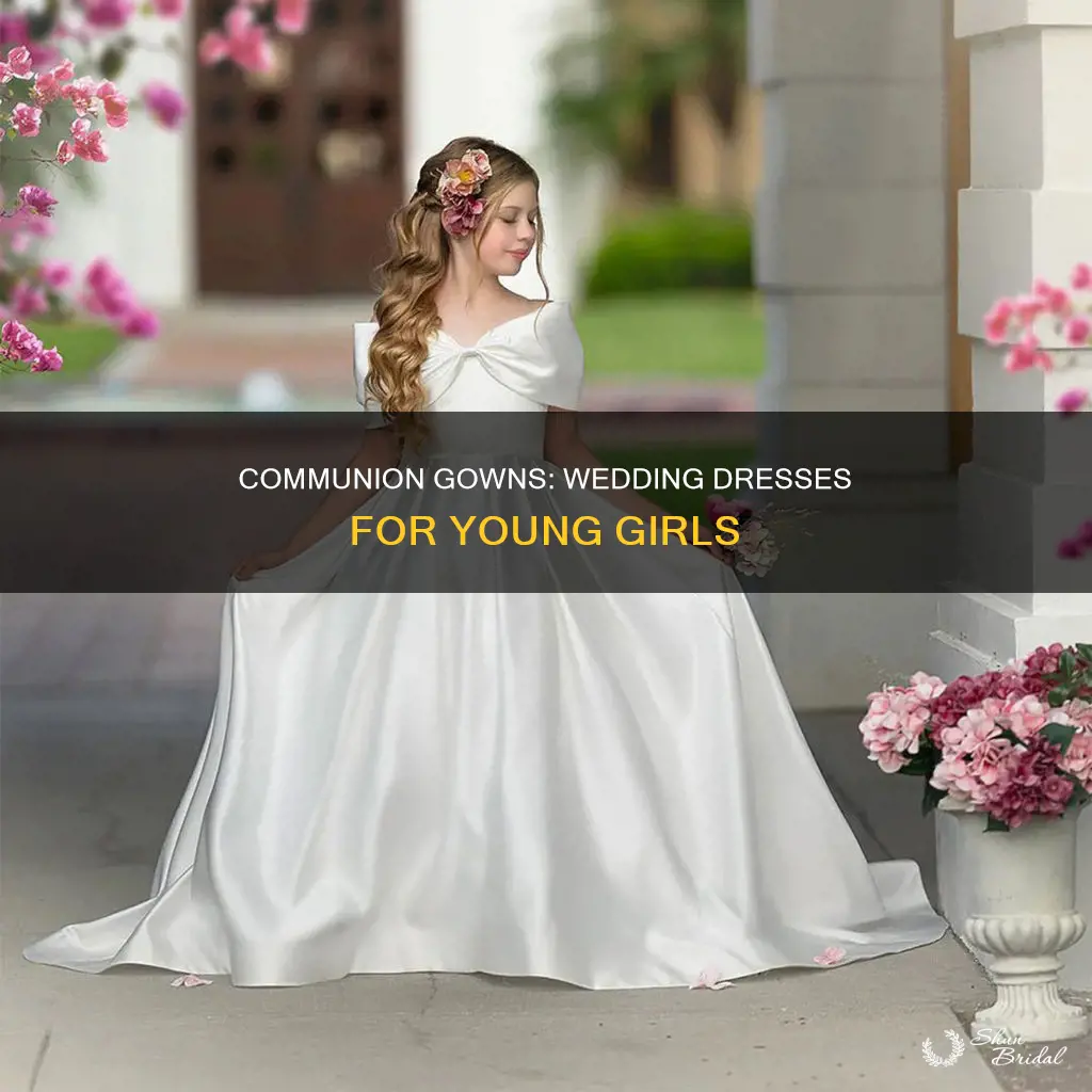 why do girls wear a wedding dress for their communion