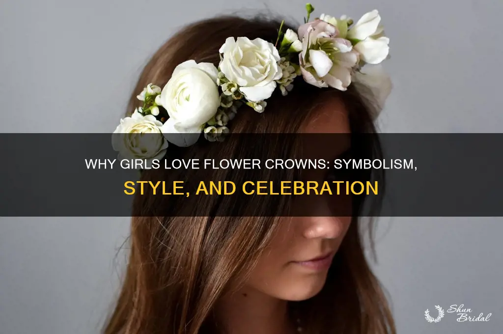 why do girls wear flower crowns