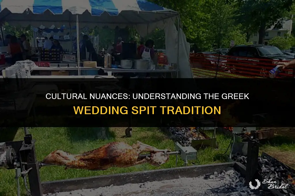 why do greeks spit on the bride