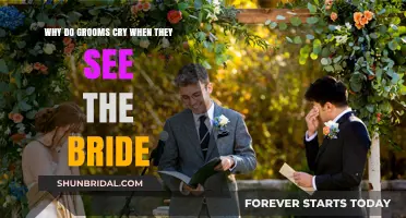 Emotional Nuptials: The Tears of Joy in a Groom's Eyes