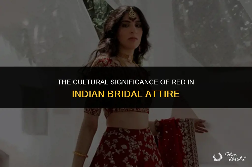 why do indian brides wear red