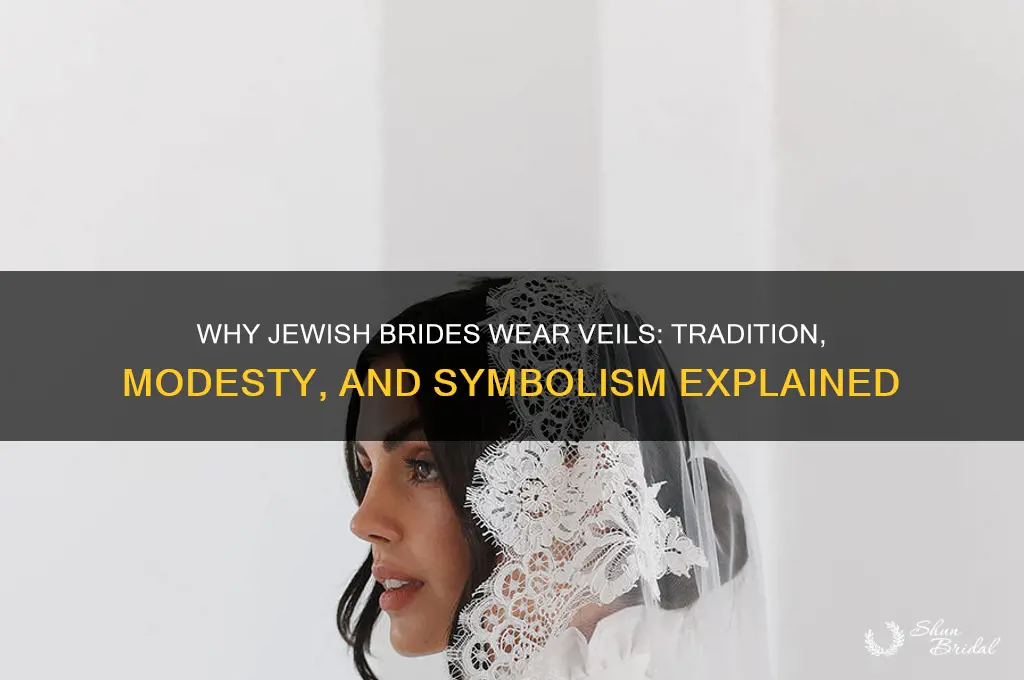 why do jewish brides wear veils