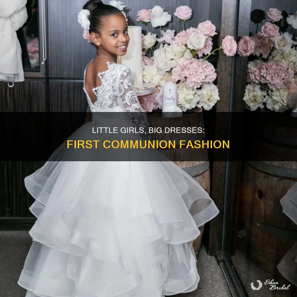 why do little kids wear wedding dresses on firdt communion