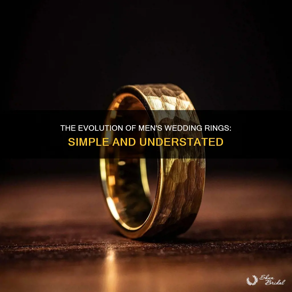 why do male wedding rings look so plain