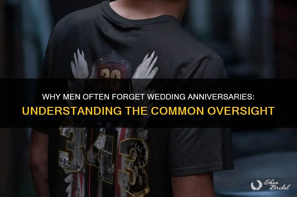 why do men forget wedding anniversaries