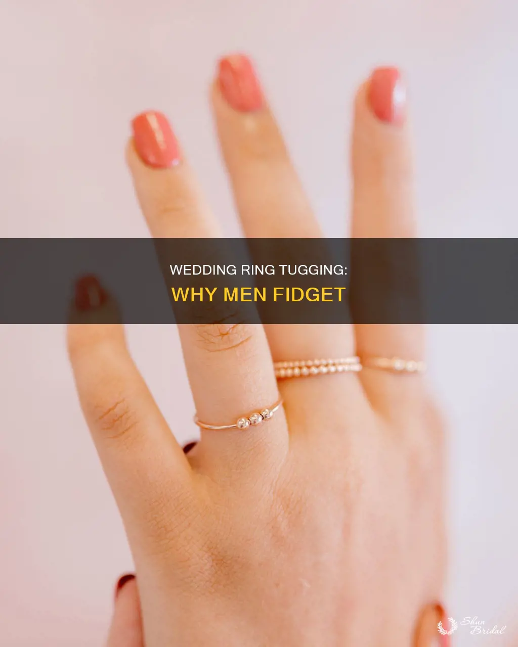 why do men tug at their wedding rings