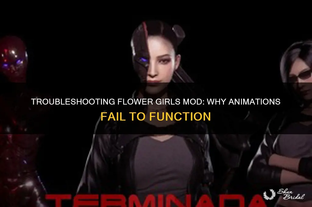 why do no animations work for flower girls mod