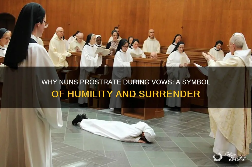 why do nuns lay on the floor when taking vows