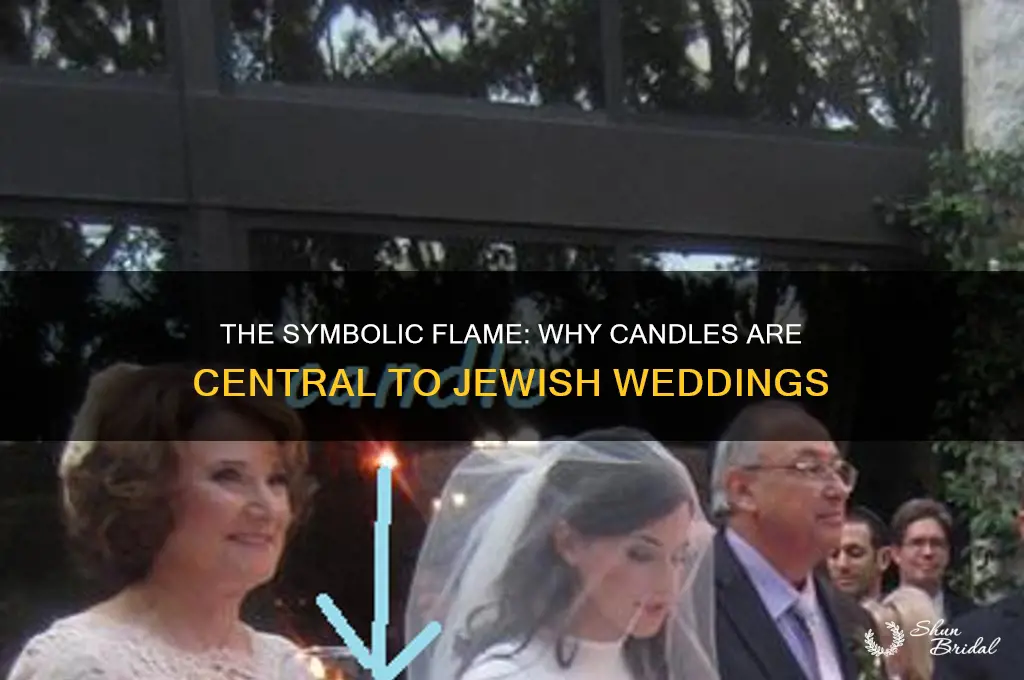 why do people carry candles at a jewsih wedding