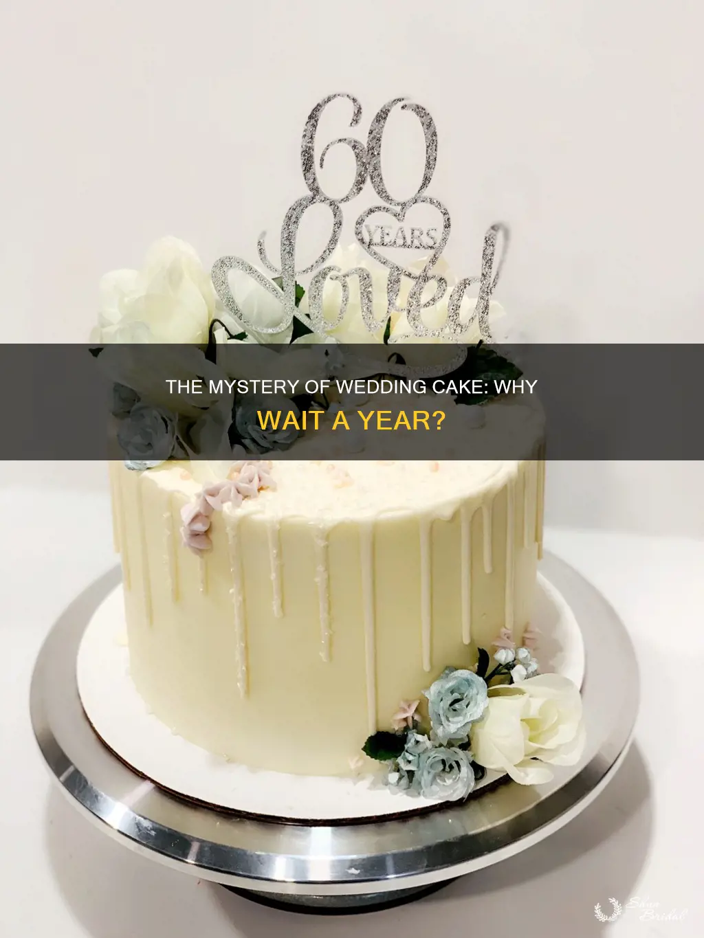 why do people eat their wedding cake a year later