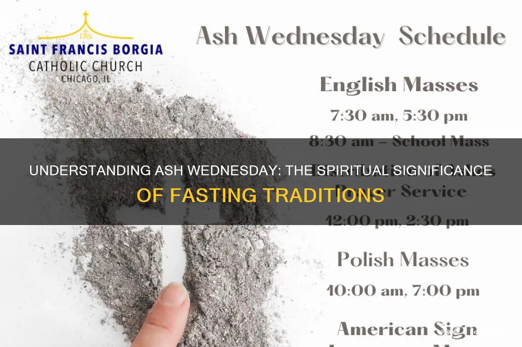 why do people fast for ash wed