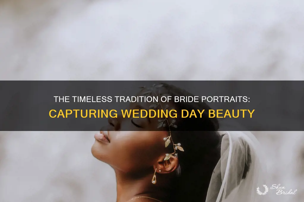 why do people have a bride picture at the wedding
