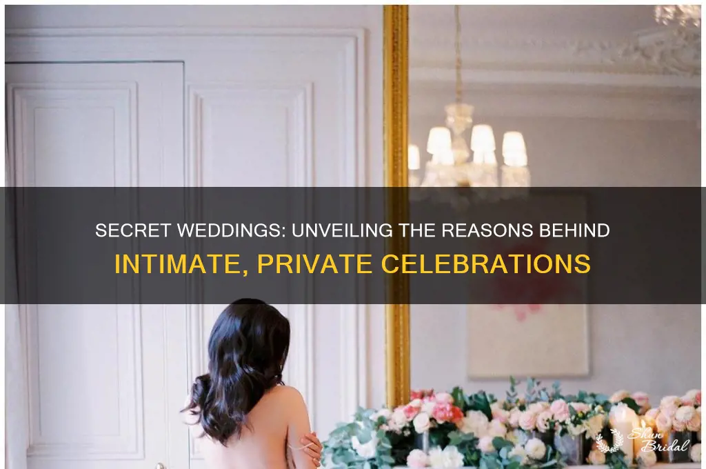 why do people have a secret wedding