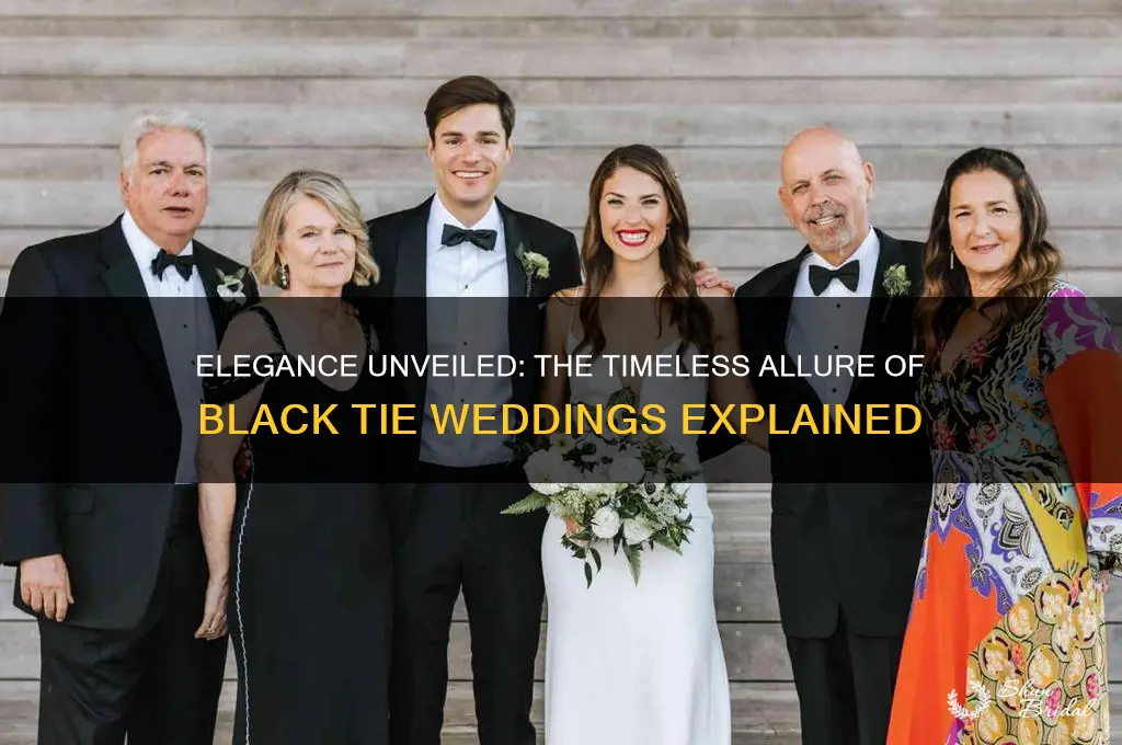 why do people have black tie weddings