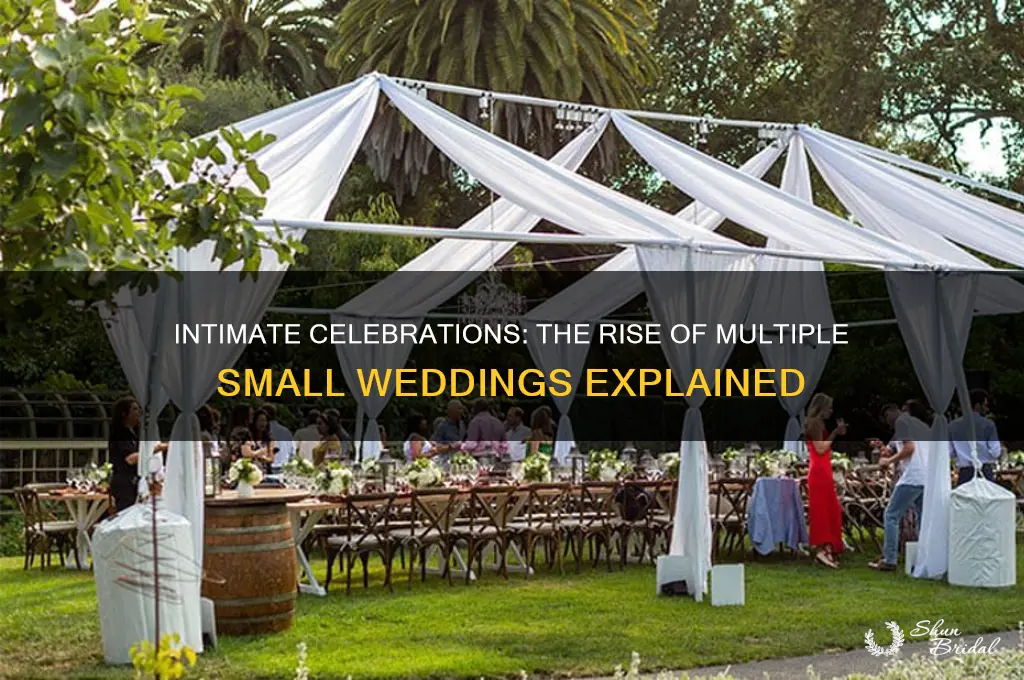 why do people have multiple small weddings