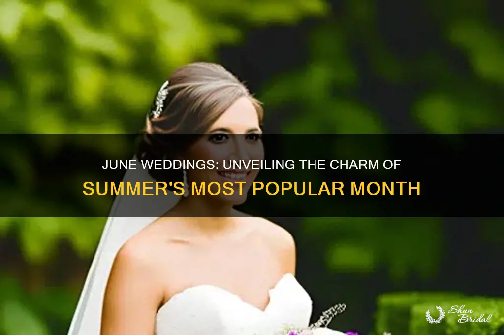 why do people have weddings in june