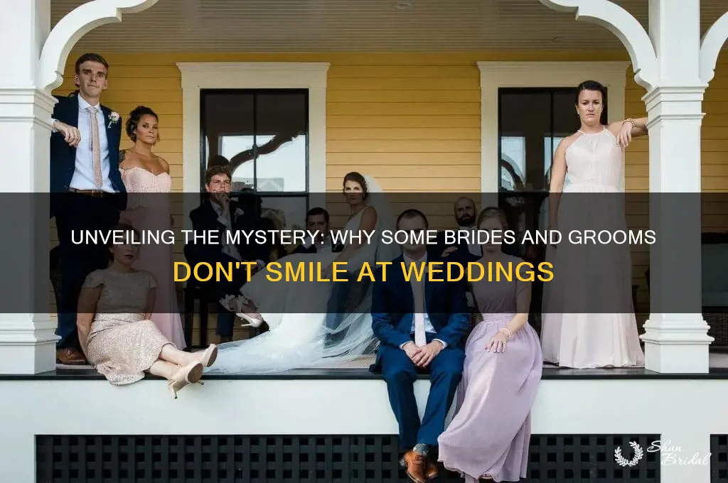 why do people not smile wedding