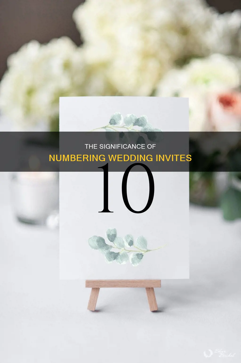 why do people number wedding invitations