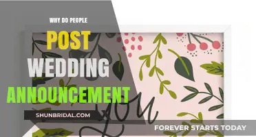 Sharing Love: The Meaning Behind Posting Wedding Announcements Online