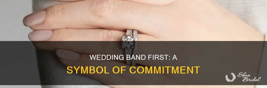 why do people put the wedding band on first