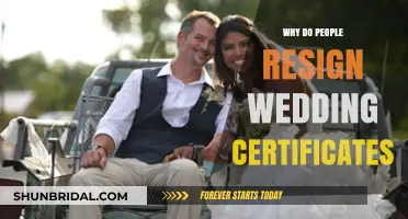 Unraveling the Mystery: Why People Renounce Wedding Certificates