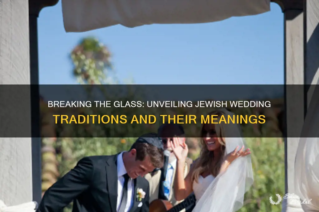 why do people stomp on something in jewish weddings