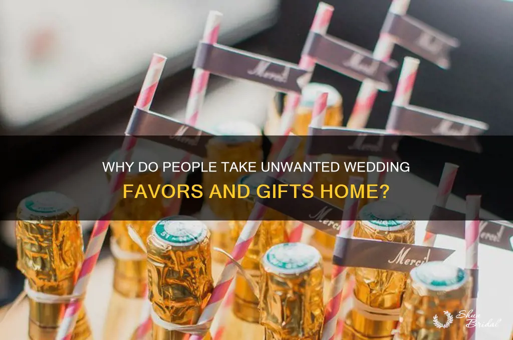why do people take shit from weddings