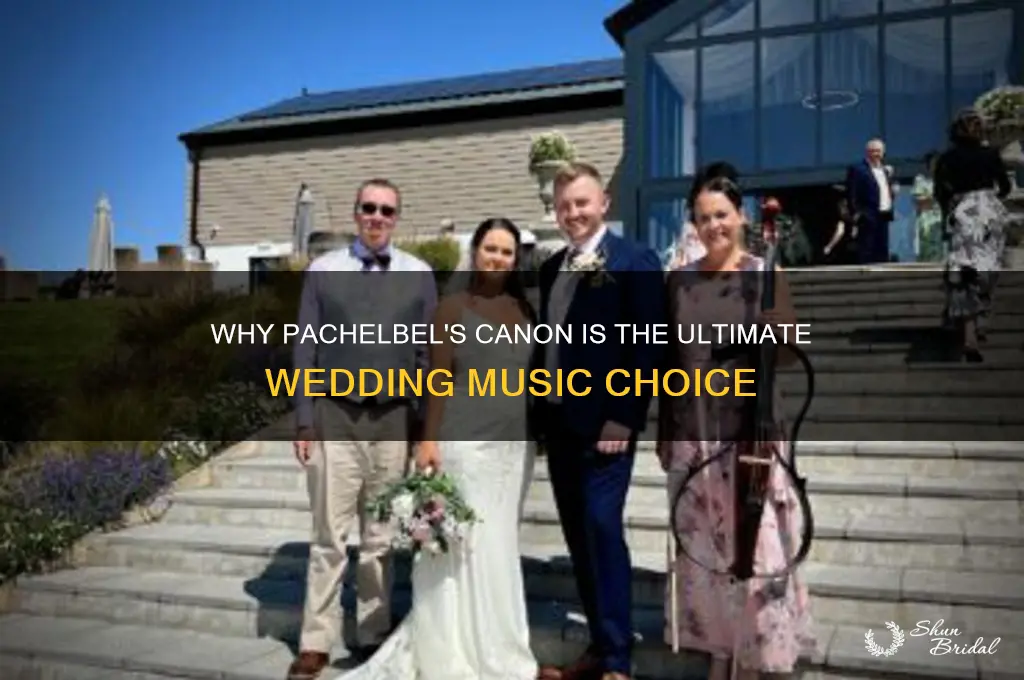 why do people use pachabels canon for weddings