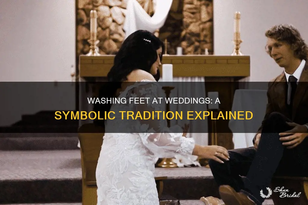 why do people wash feet at weddings
