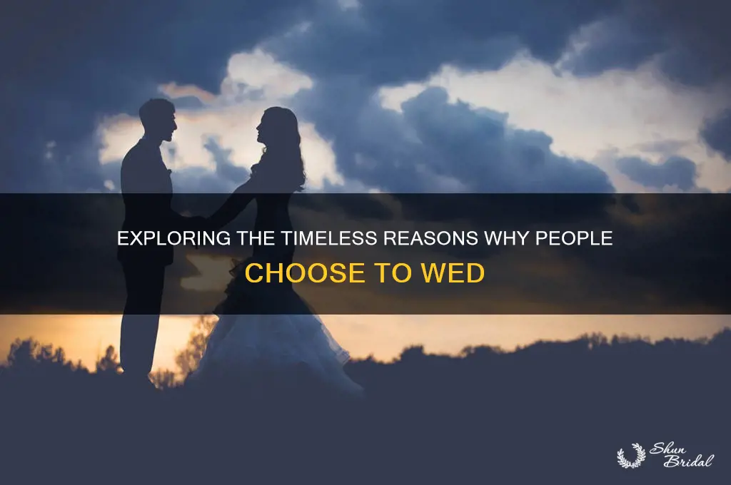 why do people wed