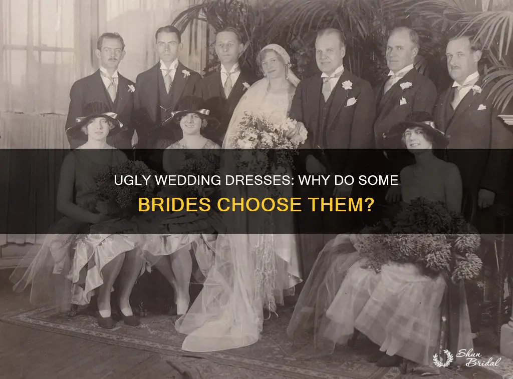 why do some people pick such ugly wedding dresses