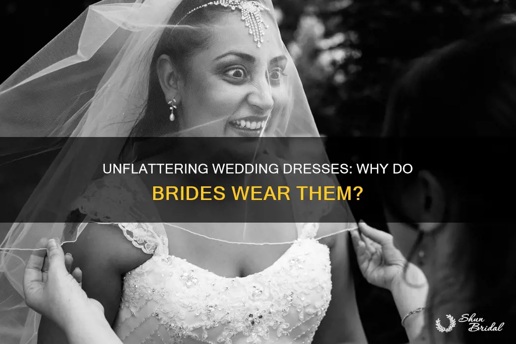 why do some women wear ugly wedding dress