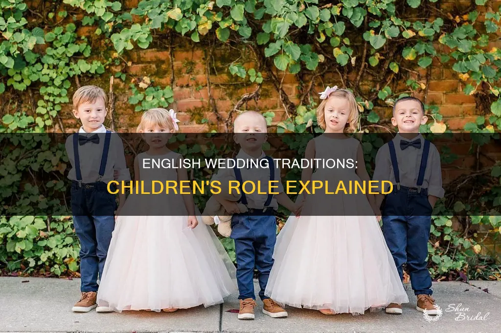 why do the english use children in weddings