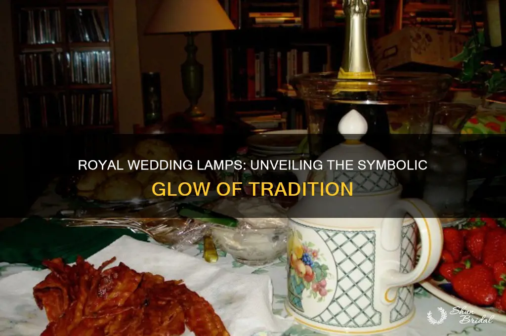 why do they have lamps in royal wedding
