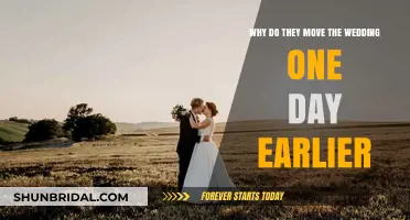Unexpected Shift: Why Couples Move Weddings One Day Earlier