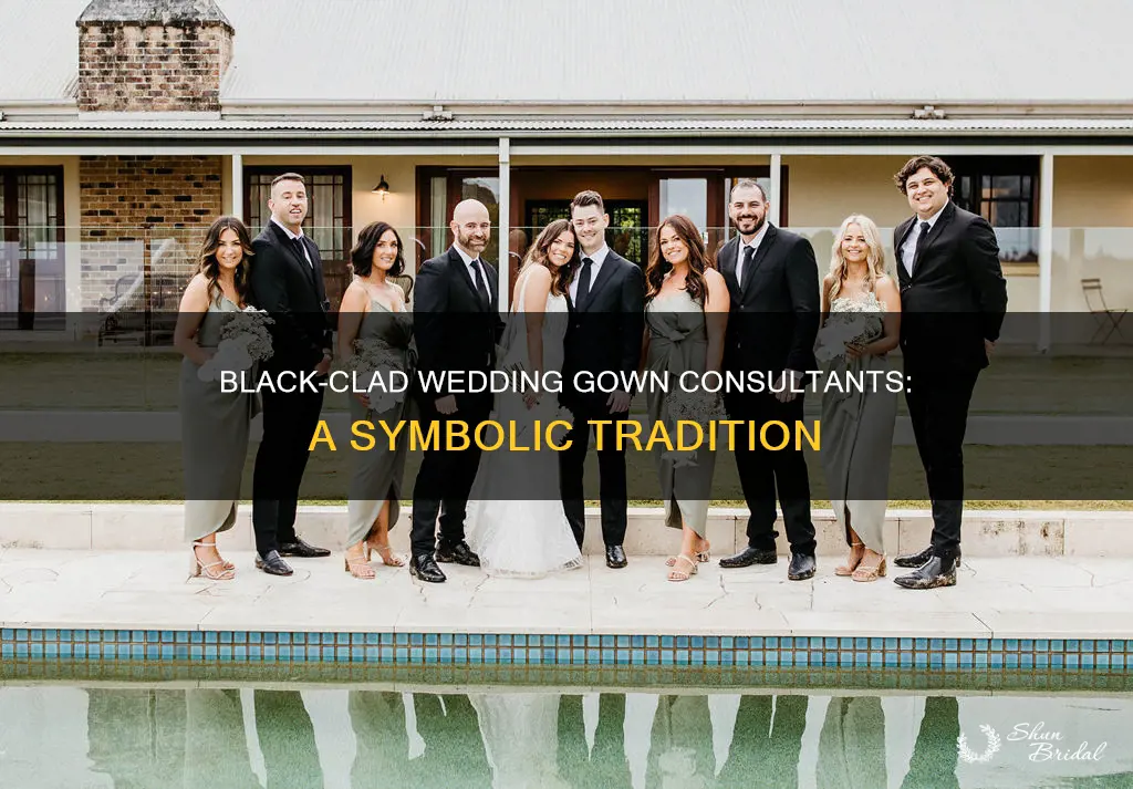 why do wedding dress consultants wear black