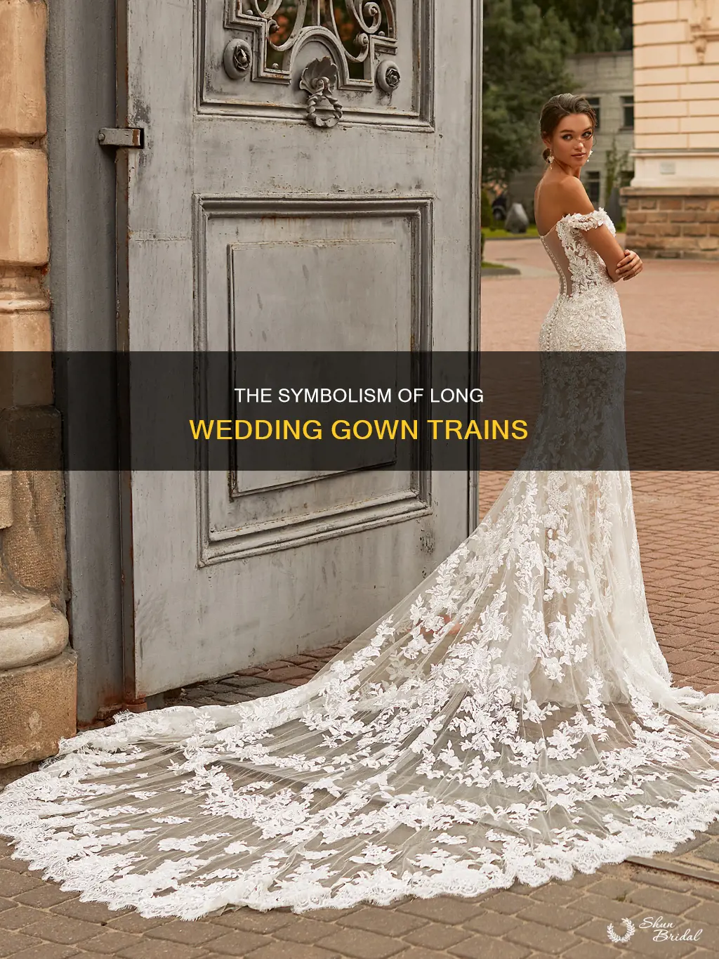 why do wedding gowns have long trains