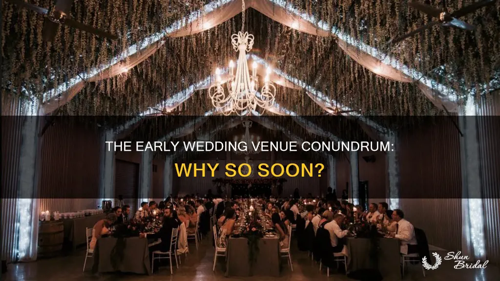 why do wedding venues end so early
