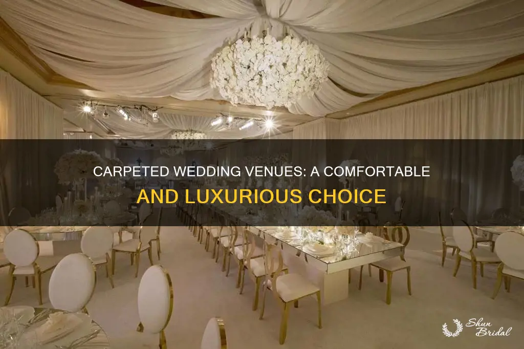why do wedding venues have carpet