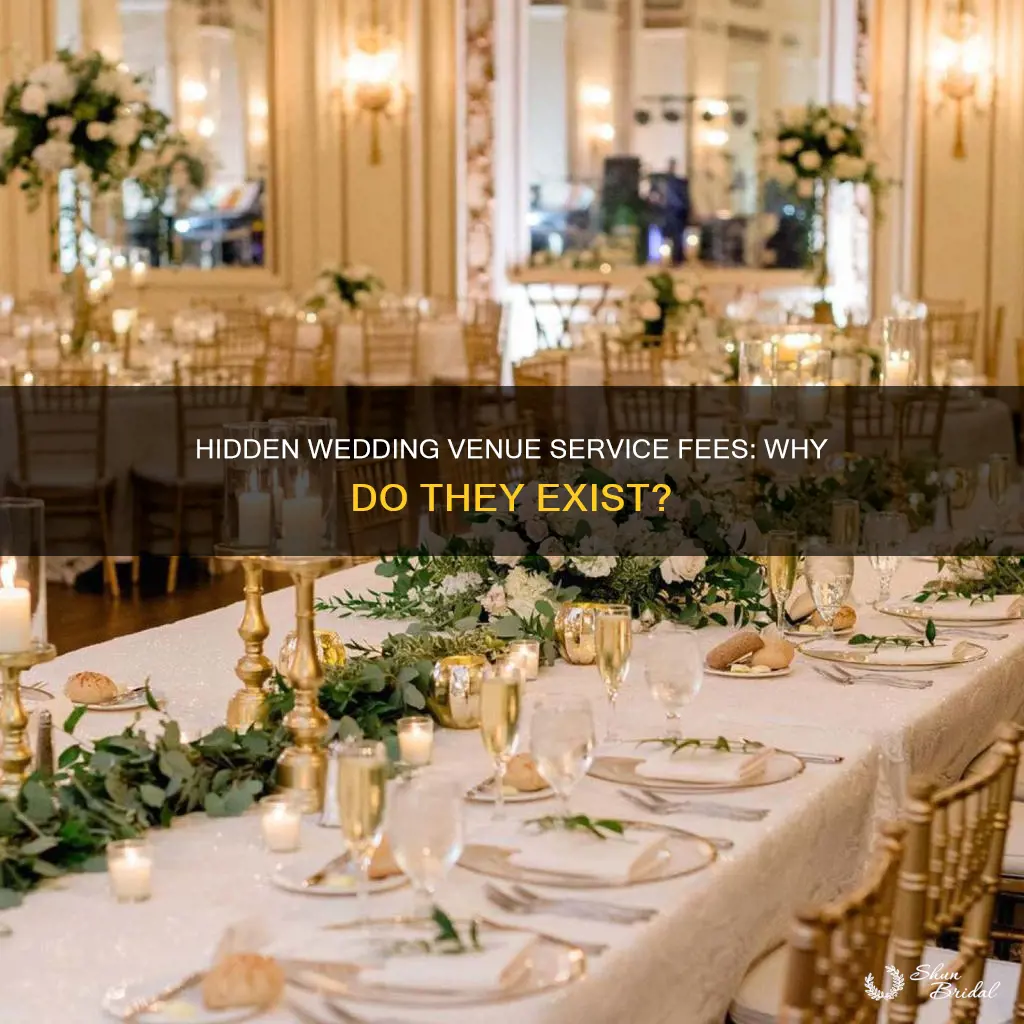 why do wedding venues have service fees